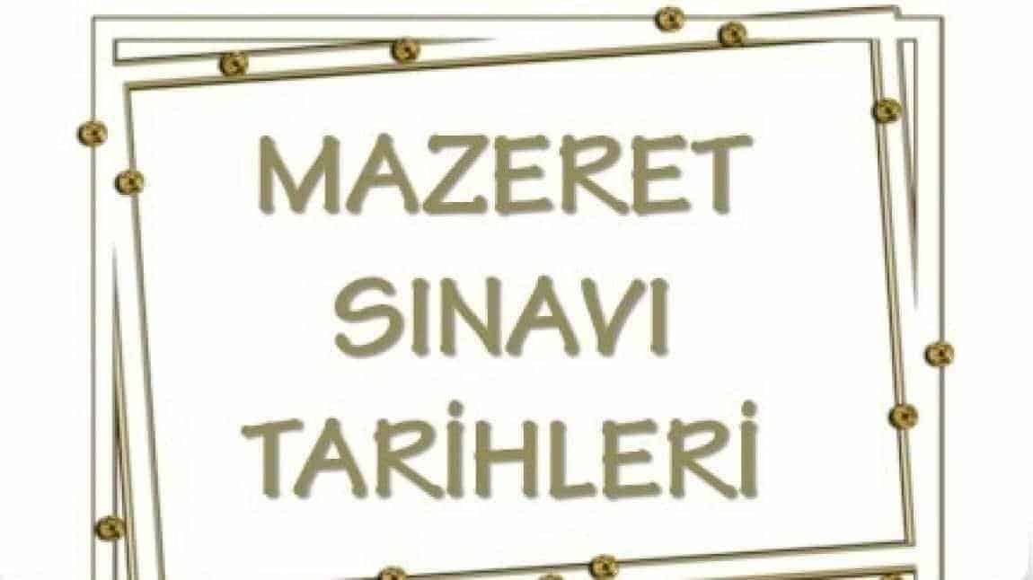 2. Dönem 2. Mazeret Sınavı Tarihleri